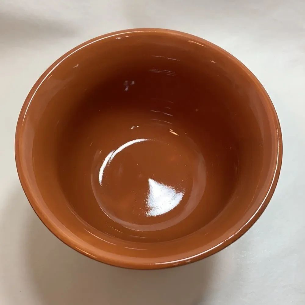 Tuscan Pumpkin Orange Color Dessert Sorbet Cereal Serve Bowl Foot Pedestal Set 2 - Picture 5 of 16